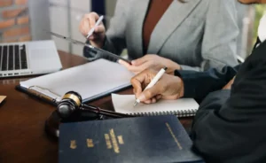 People are making notes.